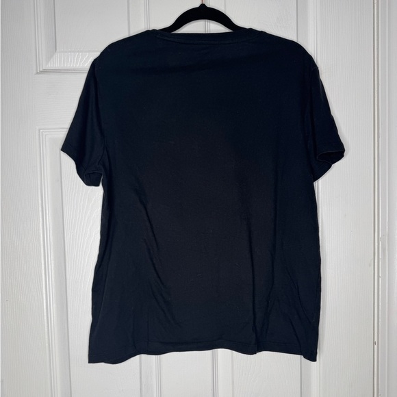 BOMBAS Bee Better Woman’s Plain Black Crewneck Tshirt Cotton Blend Size M/L - Picture 2 of 3